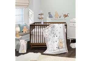 Lambs & Ivy Disney Baby Storytime Pooh 3-Piece Nursery Crib Bedding Set