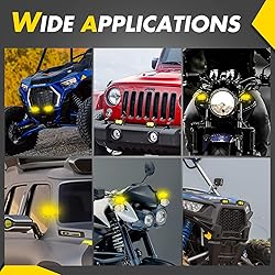 ANGU-OFFROAD Yellow LED Combo Lights, 2PCS 3Inch