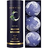 Sleep Well Bubble Bath Bombs Melatonin Infused Lavender Chamomile Essential Oils Luxurious Bath for Dry Skin Perfect Self Care Gifts for Women and Men