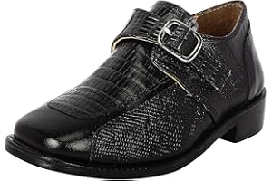 LIBERTYZENO Boys Animal Print Kids Genuine Leather Dress Shoes (Toddler/Little Kid/Big Kid)