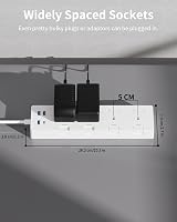4 Way Extension Lead USB C Socket Switched Surge Protected 1.5M Wall Mount view 7