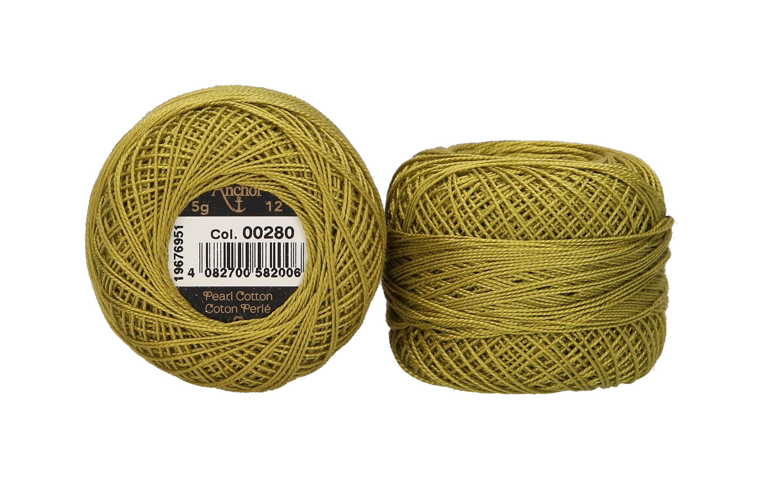 ANCHOR Pearl Yarn, Thickness: 12, Packaging: 5G, Running Length: 56M 280 Embroidery Threads