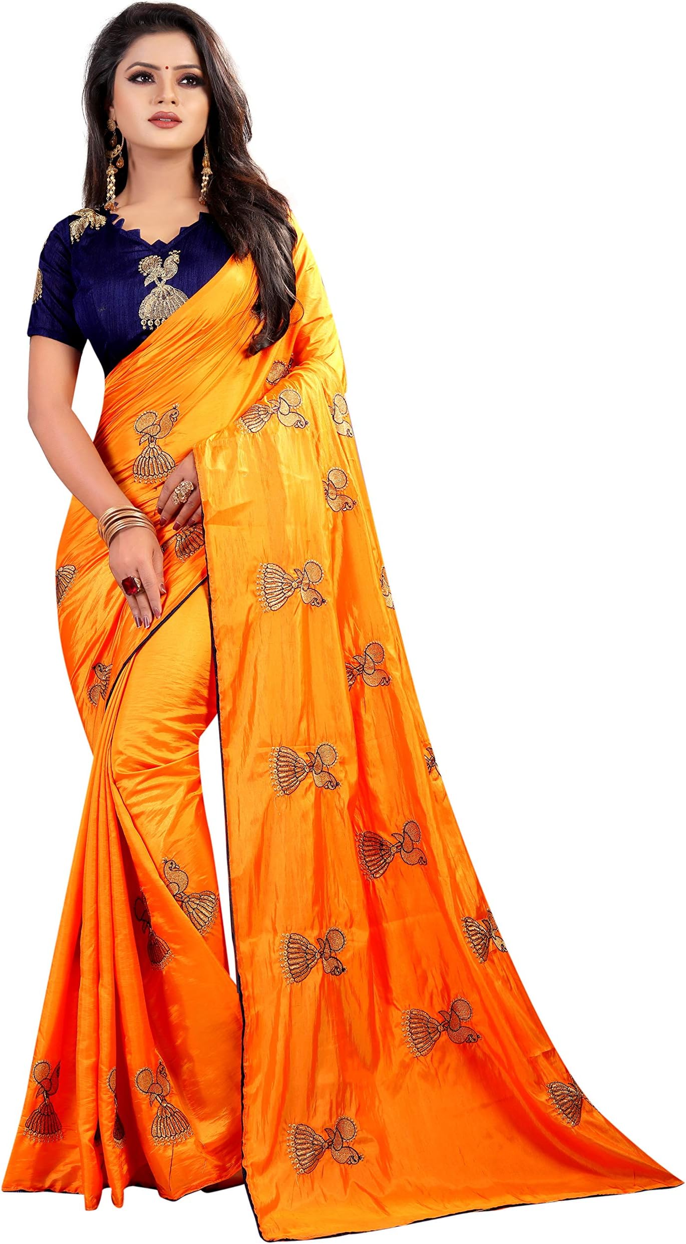 shiroya brothers Women's Silk Saree With Blouse Piece