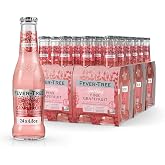 Fever-Tree Sparkling Pink Grapefruit Soda Mixer, 24 Pack, 6.8 Fl Oz Bottles | Crafted with hand-picked red and pink grapefruit for a naturally bright, balanced flavor. Low-calorie; non-GMO