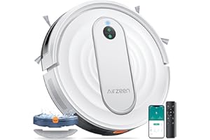 AIRZEEN Robot Vacuum and Mop - 4000Pa Powerful Suction, APP/Alexa Control, 3-in-1 Cleaning Solution with Auto Self-Charging, Perfect for Pet Hair, Carpets, and Hard Floors