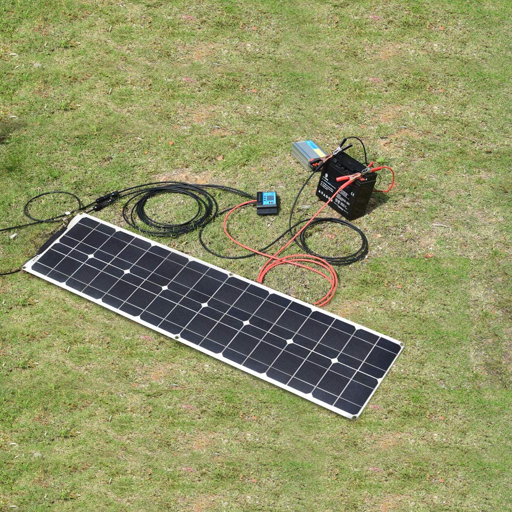 XINPUGUANG 50W 12V Solar Panel Flexible Battery Charger Monocrystalline ...