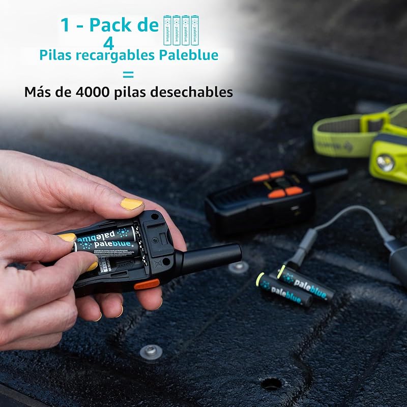Marca Recarregável PALEBLUE Modelo PALEBLUE USB recarregável AAA 1.5V 750MAH X4 (Cabo INCLUSO) — foto 4 de 5