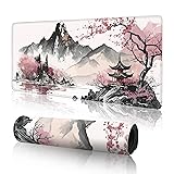 Watercolor Cherry Blossom Large Gaming Mouse