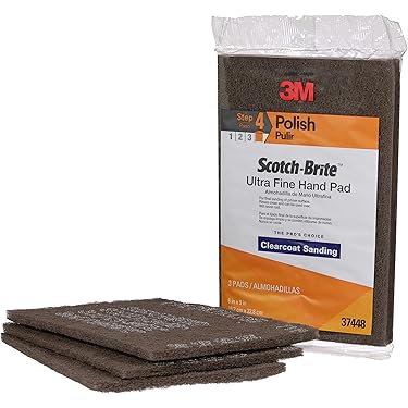 15 Pack 6" X 9" Hand Pads Set- Coarse Medium Fine Purpose Scuff Pads, Scuffing, Scouring, Sanding, Paint Primer Prep Adhesion Scratch - Surface Preparation Automotive Car Auto Body Woodworking - View #4