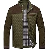 Zaitun Men's Diamond Quilted Puffer Down Jacket Lightweight Warm Windproof Puffer Jacket Coat Casual Button Down Shirts