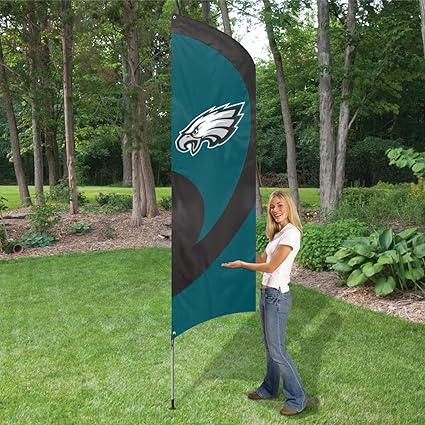 Amazon Com Party Animal Philadelphia Eagles Nfl Tall Team Flag