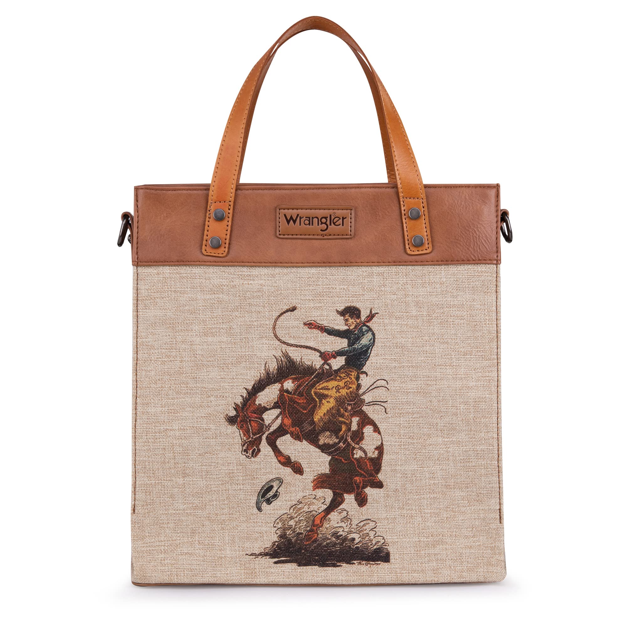 Montana West Wrangler Aztec Shoulder Bag Canvas Top Handle Handbags for Women