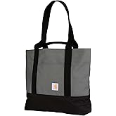 Carhartt Classic Vertical Open Tote Bag, Durable Water Repellent Material W/Hand and Shoulder Straps