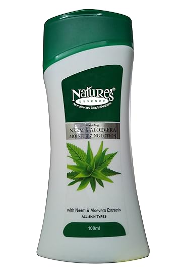 Nature's Essence Neem and Aloe Vera Moisturizing Lotion, 100 g (Pack of 3)