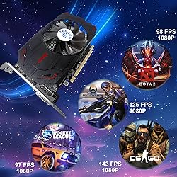ZER-LON Radeon RX 550 4GB Graphics Card, GDDR5 128