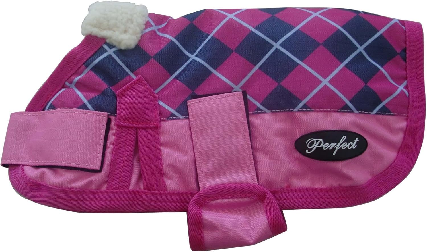 Waterproof Dog Coat Pink Check Amazon.co.uk Pet Supplies