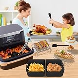 Exsivemy Silicone Air Fryer Liner for Ninja Foodi Flexdrawer 14pcs Set view 7