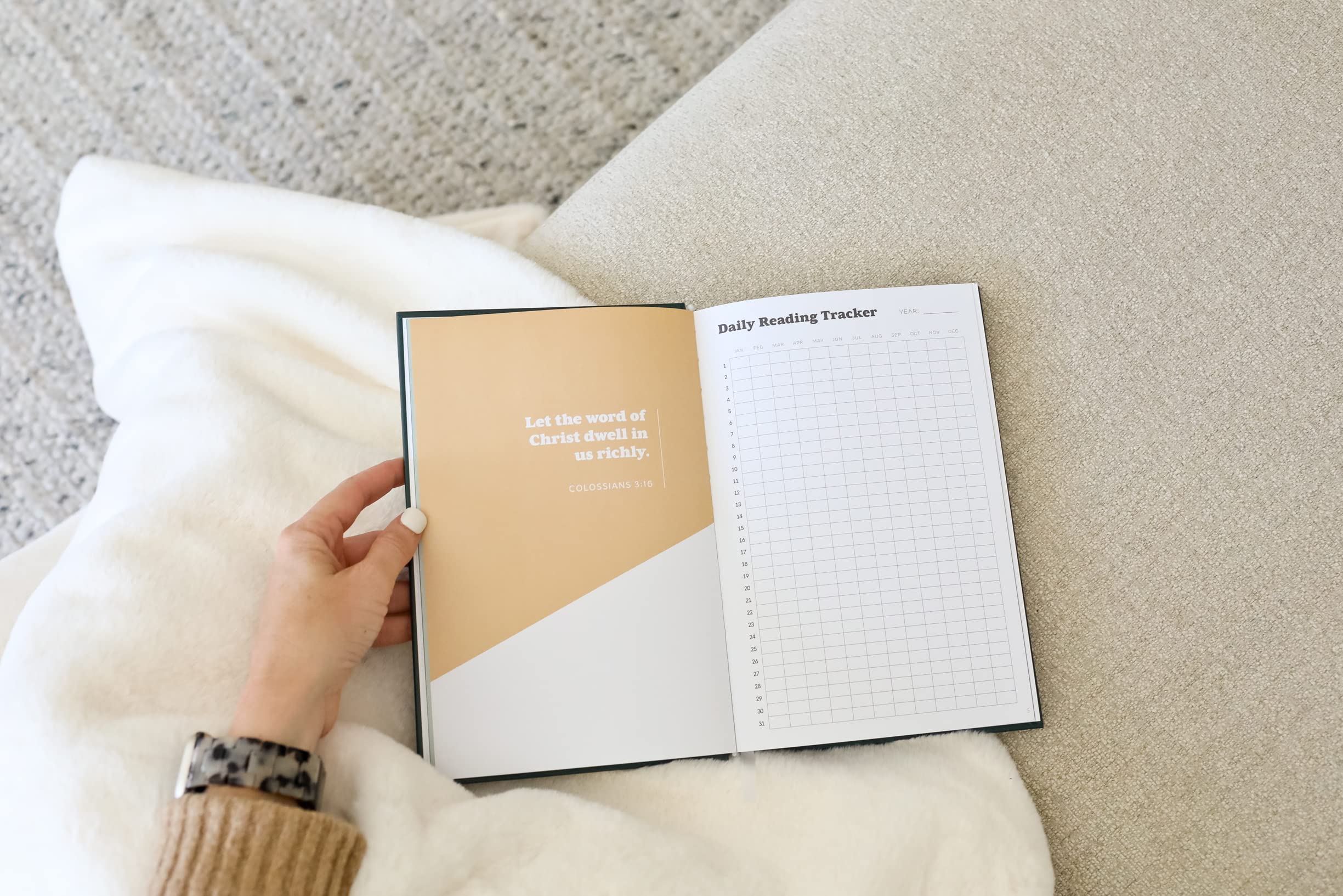 The Bible Journal: New Testament Bible Journaling Notebook | Track Daily Readings, Record Bible Verses and Write Prayers | Inspirational Christian Notebook w/Ribbon, 240 pages