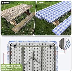 Picnic Table Cover with Bench Covers Camping