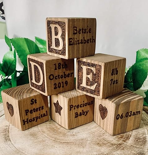personalised baby blocks uk