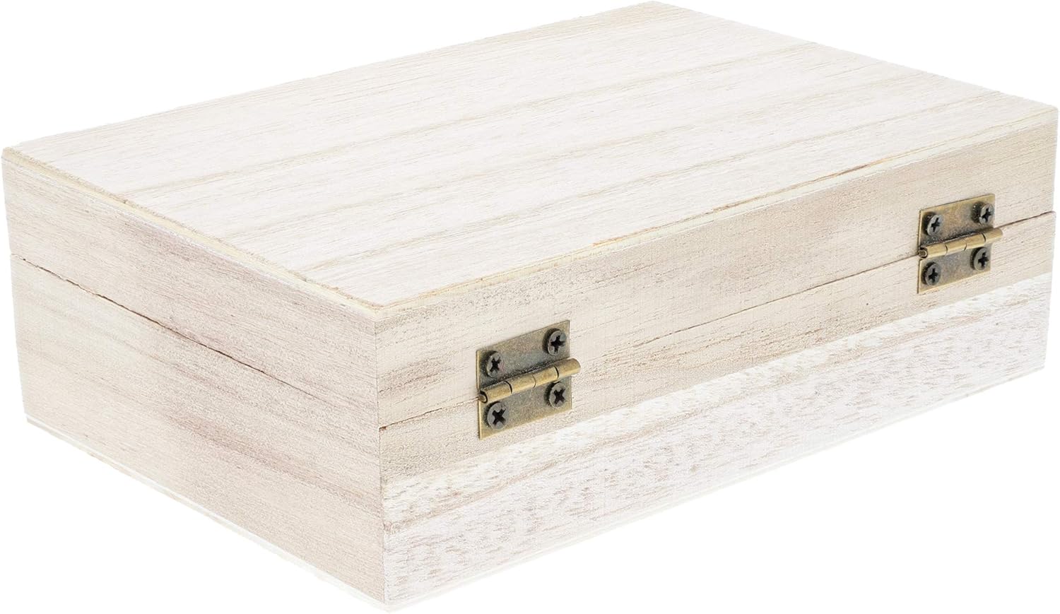 Unfinished Wooden Jewelry Box with Locking Clasp (5.9 x 3.9 x 1.97 in, 6-Pack): Home & Kitchen