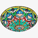 ARTZONE Tiffany Ceiling Lights, Stained Glass