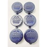 Generic 6 Salt and Pepper Caps for Corona Bottles - Blue Plastic Bottle Caps - FOOD SHAKER