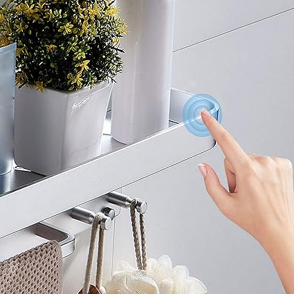 GTYT Kein Bohren Badezimmerregale, 1 Schicht Duschregal Caddy mit