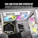 Corsair iCUE LINK RX120 RGB 120mm PWM Fans Triple Pack White view 2