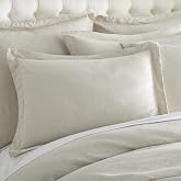 Levtex Home - 100% French Flax Linen - King Sham - French Flax Washed Linen - Natural - Sham Size (36 x 20in.)