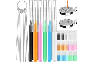 SUBLAGA 80 Pcs Multisize Shower Head Cleaner Tool, 70 Pcs Shower Head Cleaning Brush Picks for Unclogging Small Hole,10 Pcs Showerhead Clogger Removal with Storage Box for Household Bathroom(Colorful)
