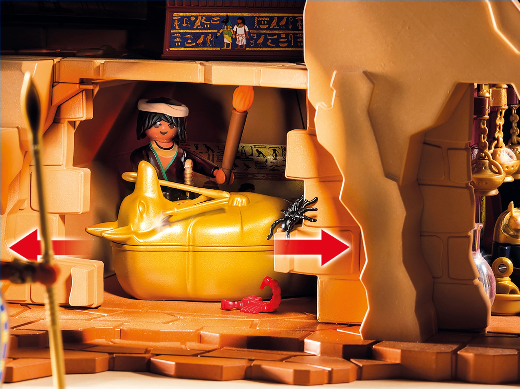 Playmobil 5386 Egyptian Pharaoh's Pyramid with Many Hidden Tombs and