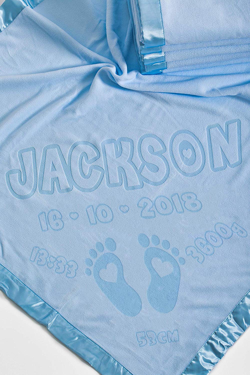 personalised baby blankets with birth details