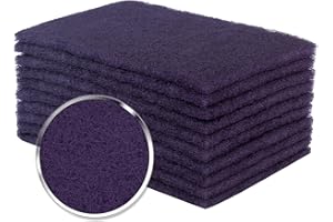 Shawya 6" x 9" Purple Color General Purpose Scuff Pad 10 Pcs 600 Grit Scuff Pads Scuffing,Scouring,Sanding, Paint Primer Prep Tear Resistant Wet and Dry Abrasive Pad