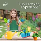Pelle & Sol 10pcs Kids Garden Tool Set Shovel Rake Sprayer Gloves Apron Tote Bag view 5