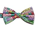 CP Lab Safety Periodic Table of Elements Chemistry Bow Tie, Rainbow, Microfiber