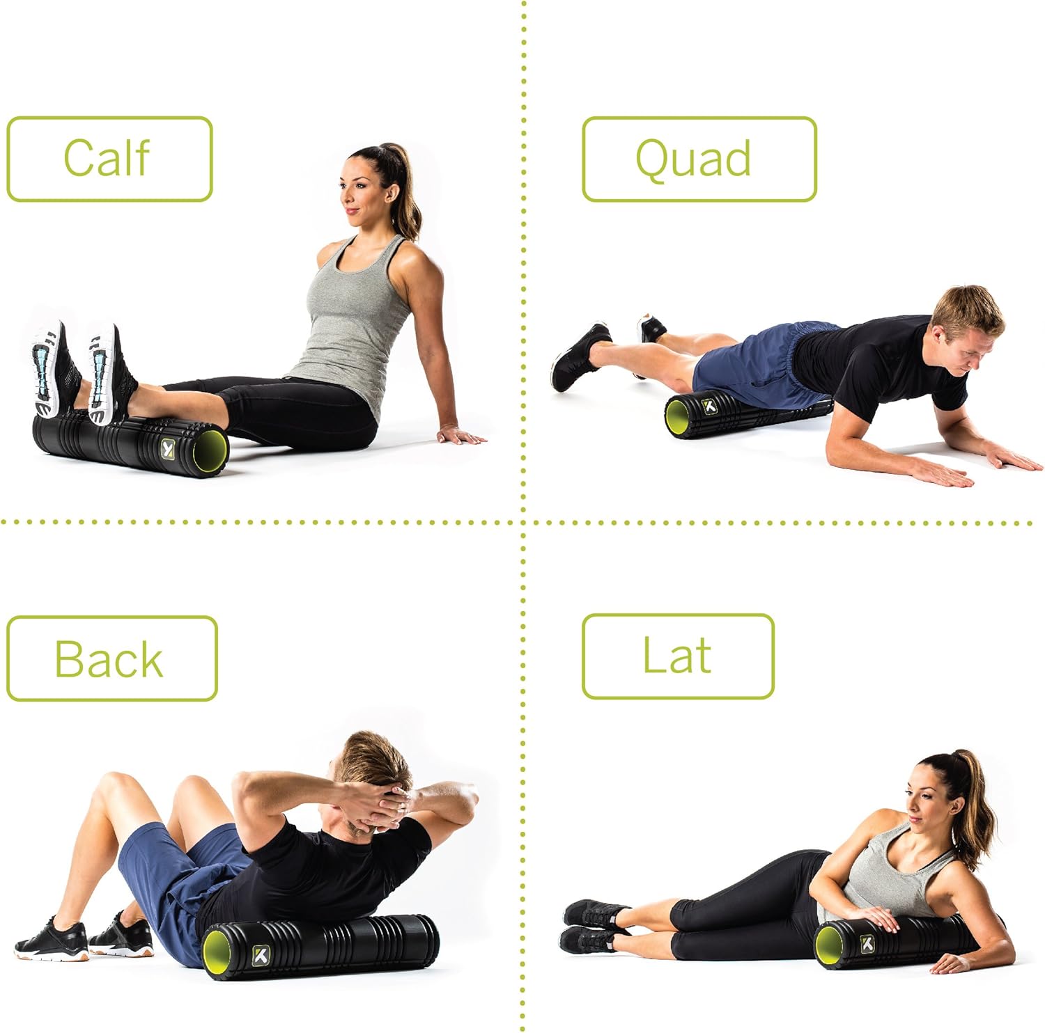 TriggerPoint GRID Foam Roller with Free Online Instructional Videos, 2.0 (26-inch), Black : Exercise Foam Rollers : Sports & Outdoors