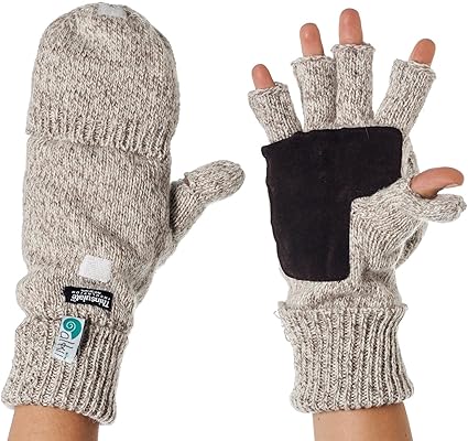 thermal fingerless work gloves
