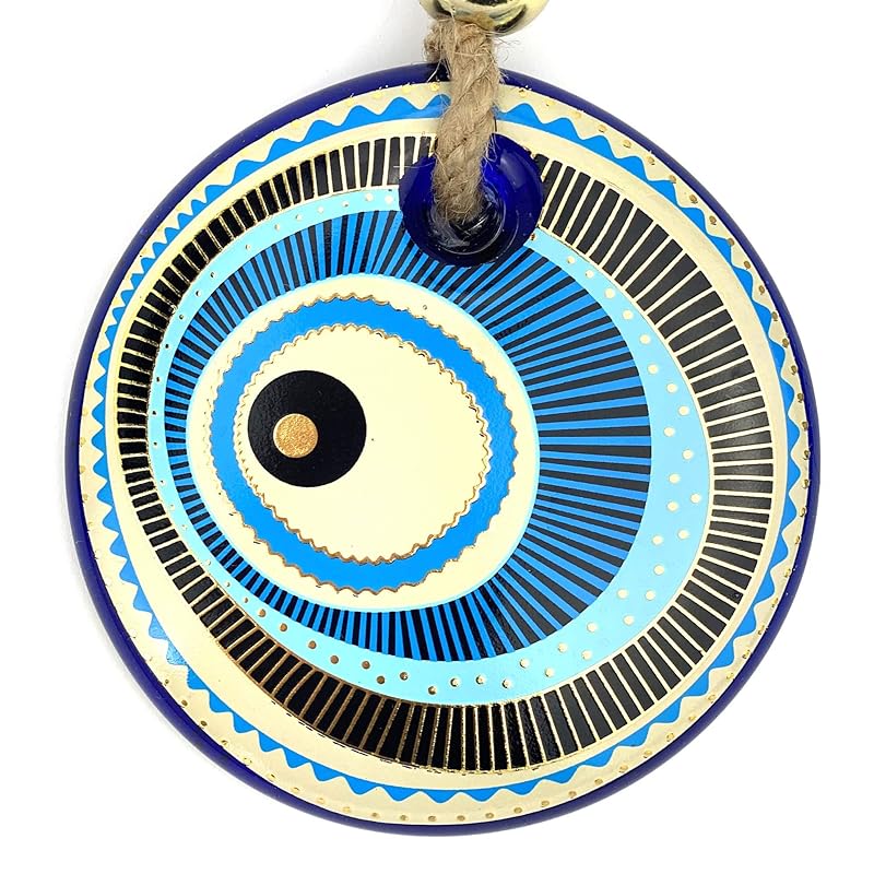 Evil Eye Glass Wall Hanging Turquoise Eye