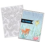 ALIBBON Terraced Field Background Plastic Embossing