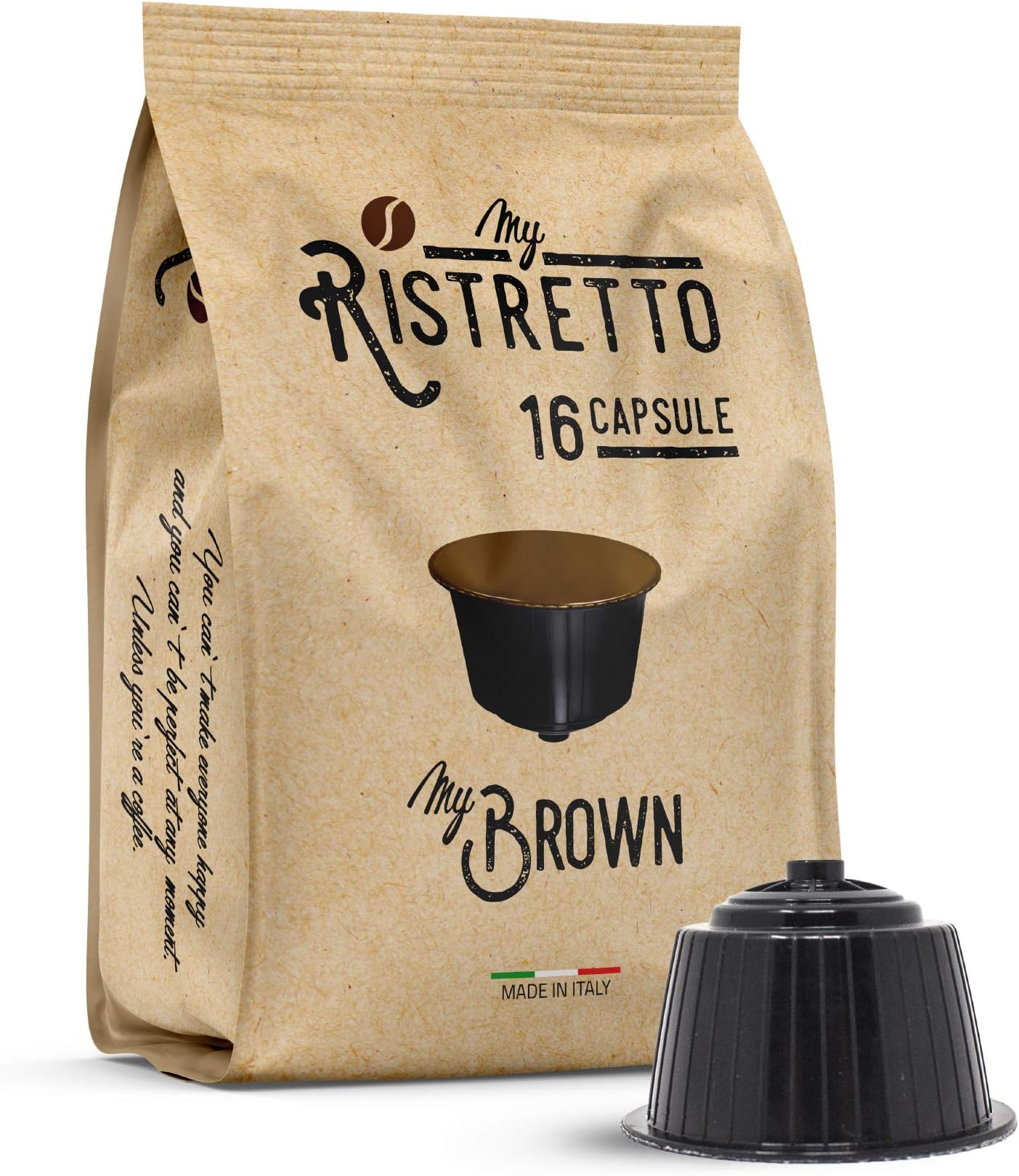 96 Nescafé Dolce Gusto Compatible Coffee Capsules - Coffee MyBrown- 96 x Coffee Capsules/pods Espresso Compatible Nescafè Dolce Gusto - MyRistretto - FRHOME