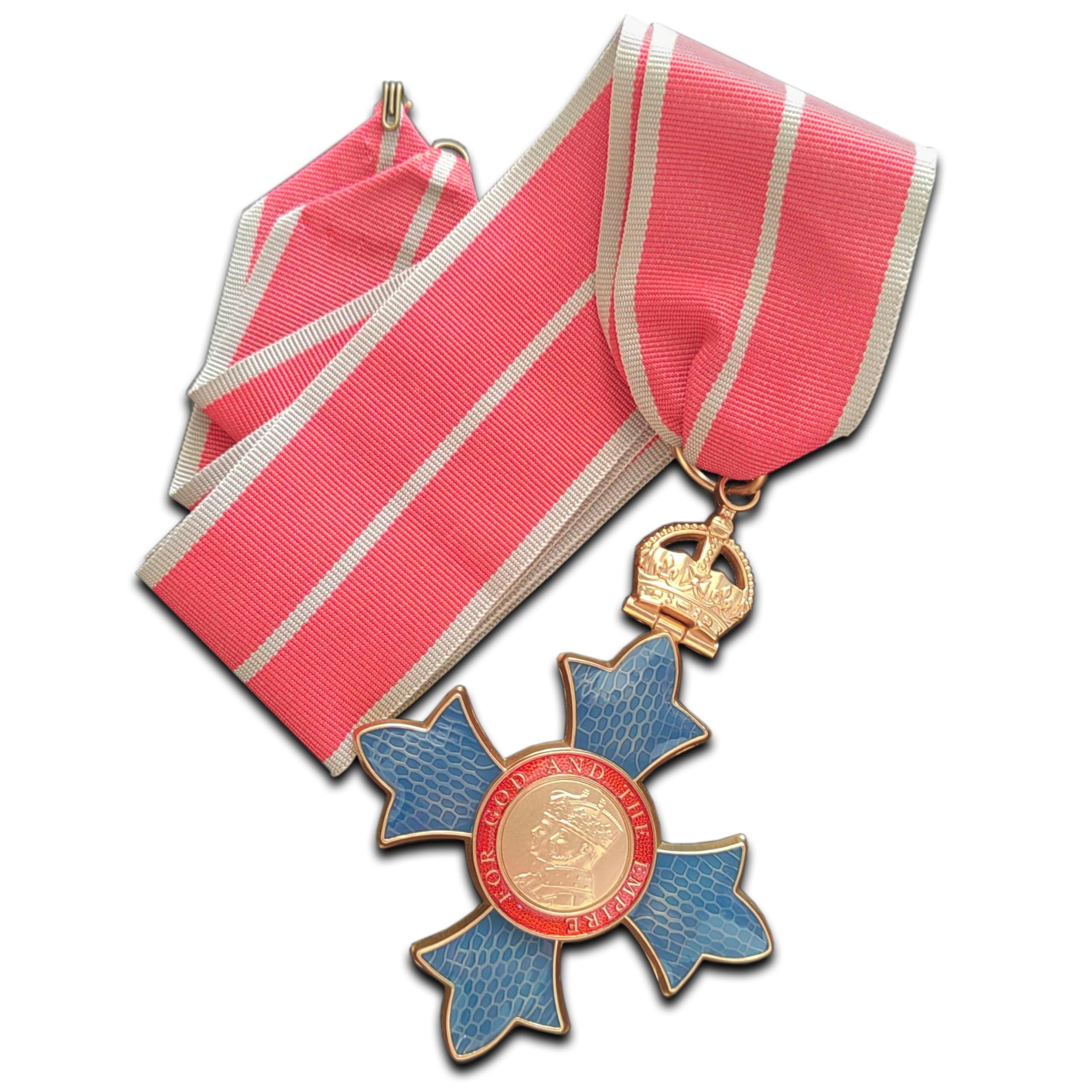 Trikoty Order of the British Empire CBE Medal Military Neck Ribbon Full Size Reproduction