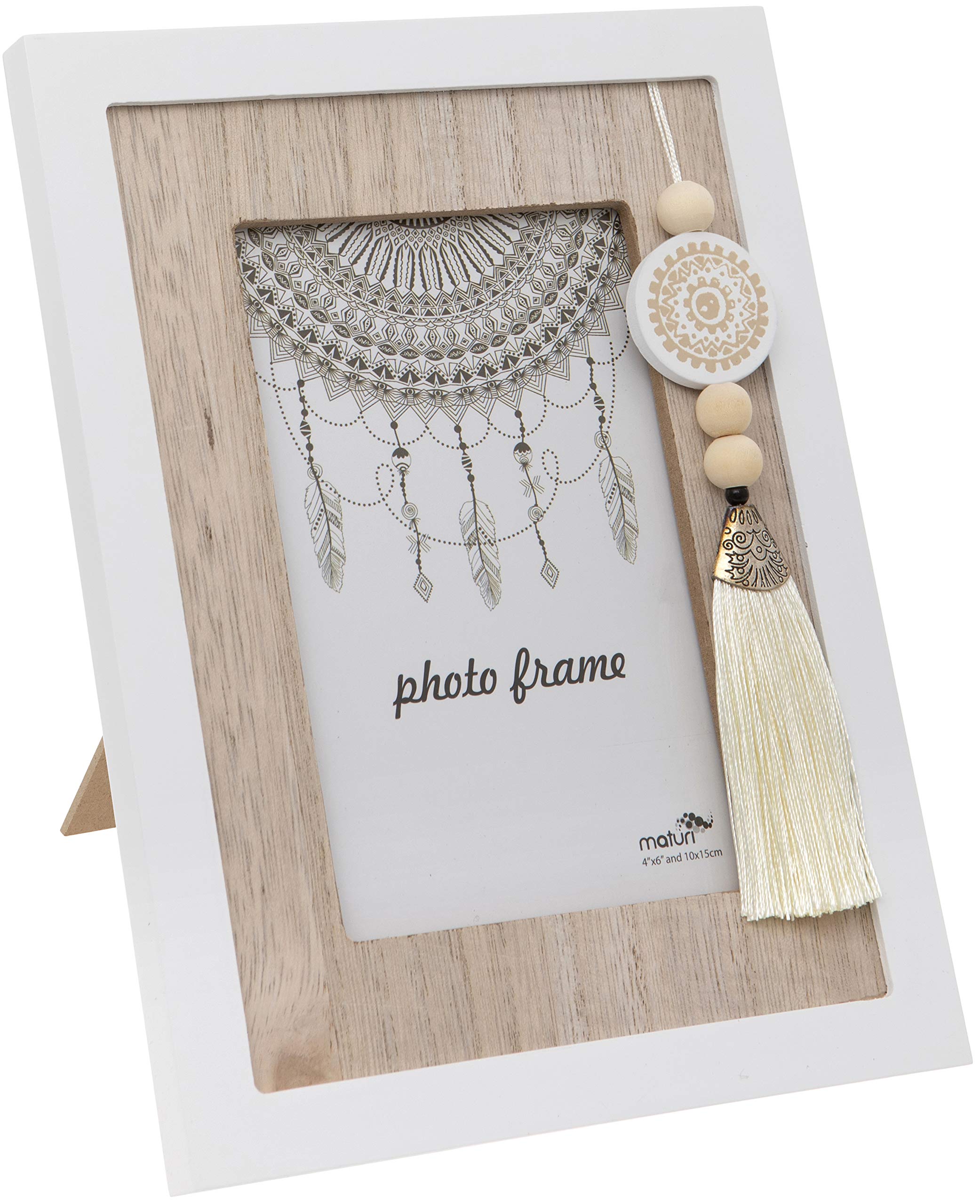 Wood Tassel Photo Frame 6 x 8-inch / 15 x 20 cm