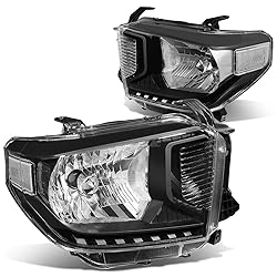 DNA Motoring HL-OH-TTUND14-BK-CL1 Black Housing