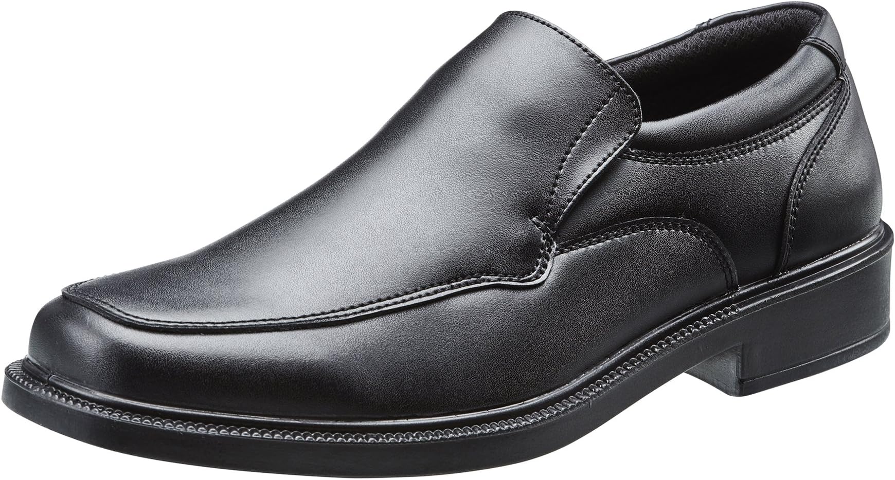 Kids School Shoes Children’s Black Leather 12 Month Indestructible Guarantee, Slip On Formal Footwear with Adjustable Width ‘Dual Fit’ Technology, Perfect for Active Boys