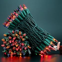 YULETIME Multicolor Christmas Lights, 66 Feet 200