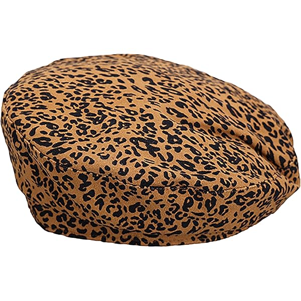 帽子 OLD STANDARDS - ANIMAL BIG BERET Leopard 帽子 OLD STANDARDS - ANIMAL BIG BERET Leopard IHAUIUE Leopard