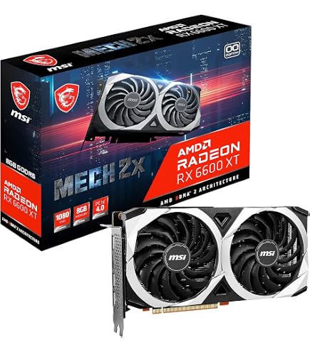 Amazon.com: msi Gaming AMD Radeon RX 6600 XT 8GB GDDR6 128-bit