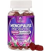 Menopause Supplement Gummies - 3 Billion CFU Women's Probiotics - Advanced Menopause Relief Formula for Women with Black Cohosh & Red Clover - Mild Hot Flashes & Night Sweats Support - 120 Gummies