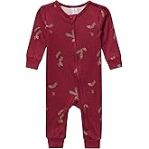Modern Moments by Gerber unisex-baby Holiday Tight Fitting Very Soft Footless Pajamas